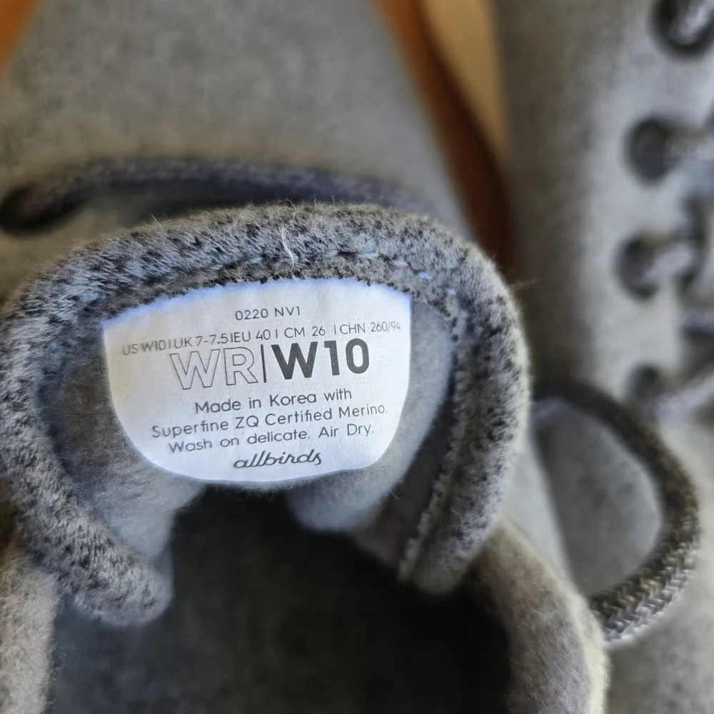 allbirds NEW Gray Wool Runners - Picture 5 of 5